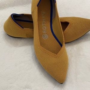 Rothy’s Point Toe Marigold Ballet Flats